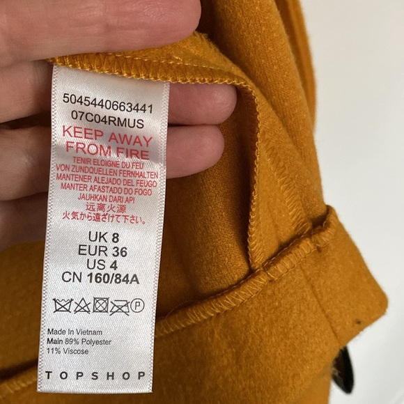 Topshop Nordstroms Mustard Oversized Long Coat Zara Anthropologie Mango Bloggers - Picture 11 of 13